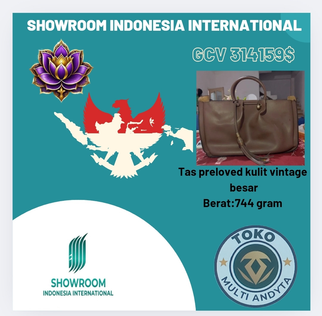 produk TAS PRELOVED KULIT VINTAGE BESAR