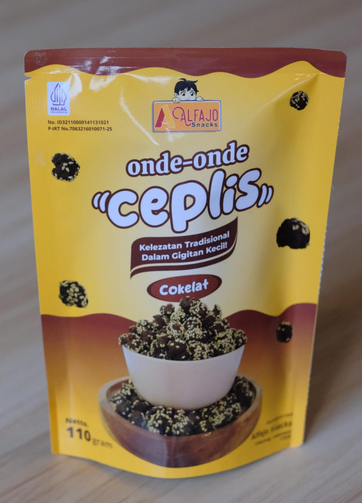 produk ONDE ONDE CEPLIS COKLAT